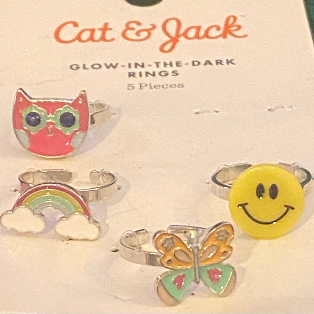 Cat & Jack Kids Fun Glow Rings Set